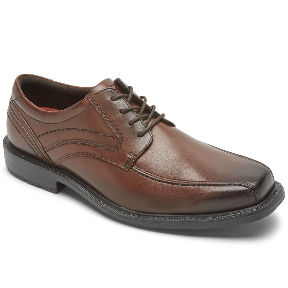 Rockport Singapore Mens Oxfords - Style Leader 2 Bike Toe Brown - FV1298370